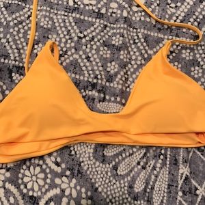 yellow bathing suit top